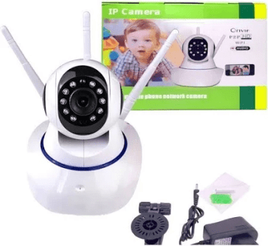 Câmera Ip 3 Antenas Wireless 3ª Geração, Wifi, C/visão Noturna